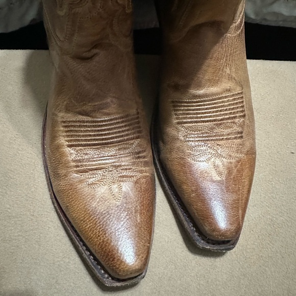 Brown Leather Cowboy Boots - Picture 4 of 6